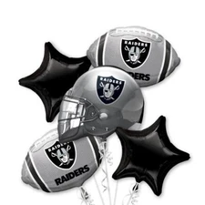 Las Vegas Raiders NFL Anagram Balloon Bouquet Birthday Party Decoration Football