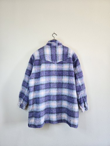 Wrangler Cozy Purple Multi Collared Women’s Coat Size Large NWT - 第 6/9 張圖片