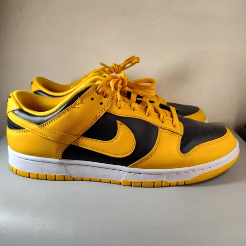Size 12 - Nike Dunk Low Goldenrod black yellow
