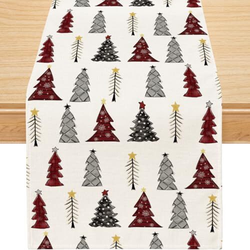 Christmas Table Runner, Christmas Tree Runner for Table Runner 13'' x 72'' - Bild 1 von 6