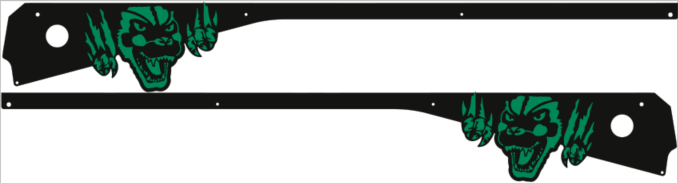 Godzilla Side Rails Armor Mod for Stern Pinball Machine 2279