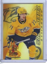 2025-26 UD FLAIR HOCKEY HOT ONES #16 LUKE EVANGELISTA SP NASHVILLE PREDATORS