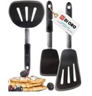 New Di Oro Chef Series 3-Piece Silicone Turner Spatula Set - 600F Heat-Resistant