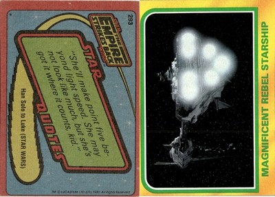 1980 Topps The Empire Strikes Back Series 3 #293 Magnificent Rebel Starship