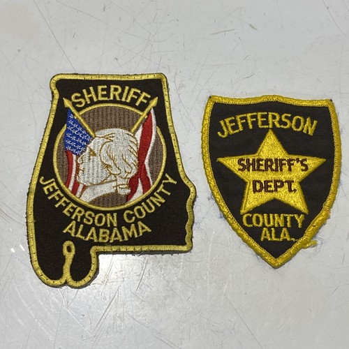 Jefferson County (lot Of 2) Alabama Sheriffs Department Police Patch