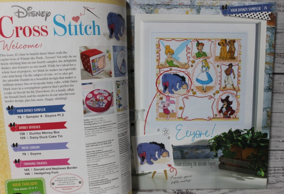 DISNEY HACHETTE cross stitch magazine ISSUE 78 please read description - Image 2 of 4