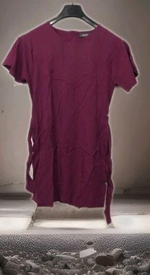 KHUJO Damen süßes Kleid Riri Weinrot S