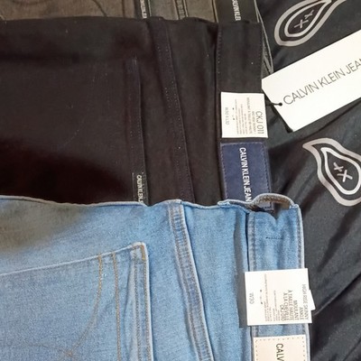 Calvin Klein Jeans Women's High Rise Skinny Dark Wash Black Denim 5-Pocket