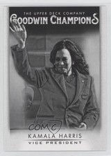 2021 Upper Deck Goodwin Champions Black and White Kamala Harris #3 1mx6