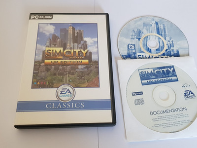 Sim City 3000 UK Edition PC CD ROM Spiel EA Klassiker Simulation 2000 Retro Gaming