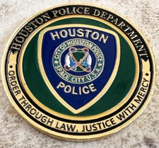 CITY OF HOUSTON Police Dept. Challenge Coin. Fast Shipping! Great Gift!