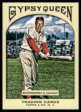 Red Schoendienst 2011 Topps Gypsy Queen #62 Cardinals MLB READ FREE SHIPPING