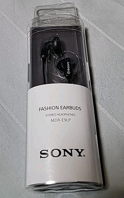 Sony MDR-E9LP Wired Earbuds Stereo Headphones In-Ear Earphones Black 3.5mm NEW
