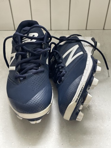 New Balance Baseball Cleats Men’s Sz 8 Navy Blue White Sneakers - Picture 16 of 16