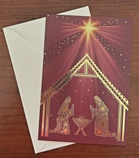 Christmas Blessings Religious Greeting Card  with Envelope - Hallmark