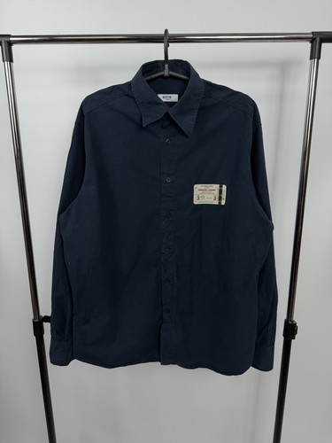 Moschino Jeans, Moschino Jeans Shirt Size L Men’s Blue Vintage 90s Made in Italy