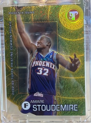 2002-03 Topps Pristine GOLD REFRACTOR Amare Stoudamire RC #75   01/99!!!