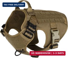 ICEFANG Tactical Dog Harness for Large Dogs,Reflective No Pull Dog Vest