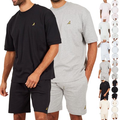 Mens Brave Soul Shorts T Shirt Set Piece Short Sleeve Cotton