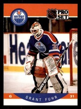  1990 Grant Fuhr 82 Oilers 31 Pro Set Hockey Sports Trading Card 