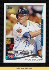 JSA Certified 2014 Topps Update All-Star Kyle Seager #US-263 COA Auto 0q3
