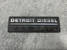 Detroit Diesel Series 60 Emblem Badge New Black/Silver 6" x 2"