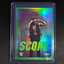 🔥AL 2026 TOPPS CHROME WWE SCOPE GREEN REFRACTOR /99 TRICK WILLIAMS