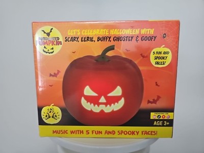 Automated Face Changing Pumpkin W/ Built In Speaker Halloween