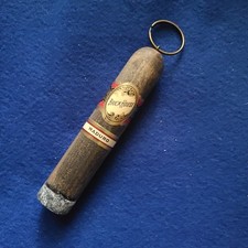 Handmade Custom Wooden Cigar Keychain Ornament - BRICK HOUSE MADURO