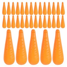 100pcs Snowman Carrot Nose: Plastic Carrot Nose Props for Christmas Costume DIY