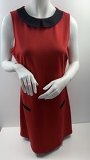 Papaya Red Smart Sleeveless Dress Size 14 