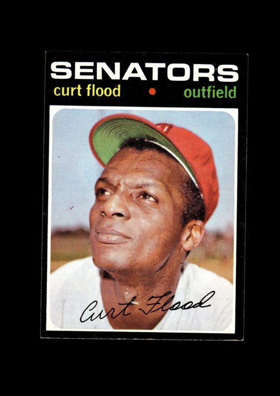 1971 Topps Set-Break #535 Curt Flood EX-EXMINT *GMCARDS*