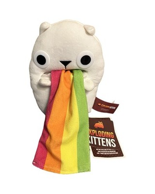 Exploding Kittens Rainbow Ralphing Cat 7 Inch Stuffed Plush Toy