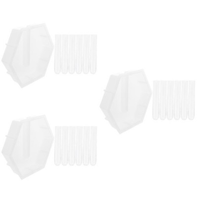  3 Pieces Silikon Blumenform Einzigartige Silikonformen Silikonvase -Form