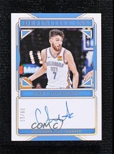 2024 Panini National Treasures Definitive Ink Gold 9/10 Chet Holmgren Auto 0n0n