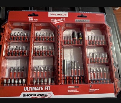 Milwaukee 48-32-5154 74pc Impact Driver Bit Set Shockwave