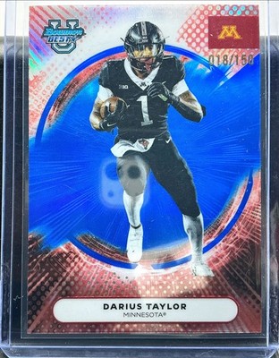 DARIUS TAYLOR 2025 BOWMAN UNIVERSITY'S BEST BLUE REFRACTOR /150