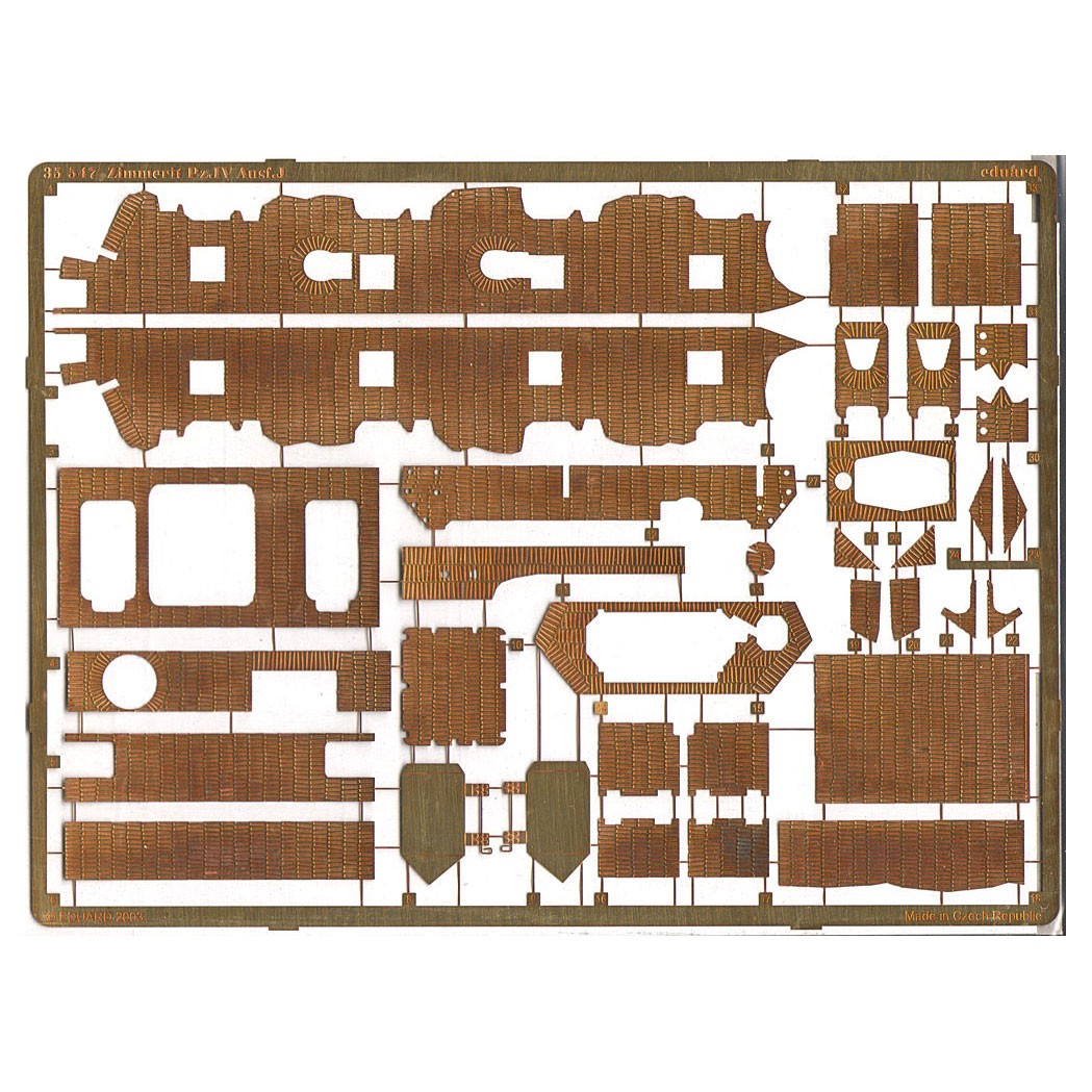 EDUARD 35547 1/35 Photo Etched ZIMMERIT for TAMIYA Pz.IV PANZER.IV Ausf.J 35181