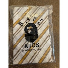 NEW BAPE Kids by A Bathing Ape striped bandana / feeding bib 25x13
