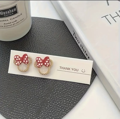 V129 DKNY MINI M@USE POLKADOT SCHLEIFE OHRSTECKER - Bild 2 von 5