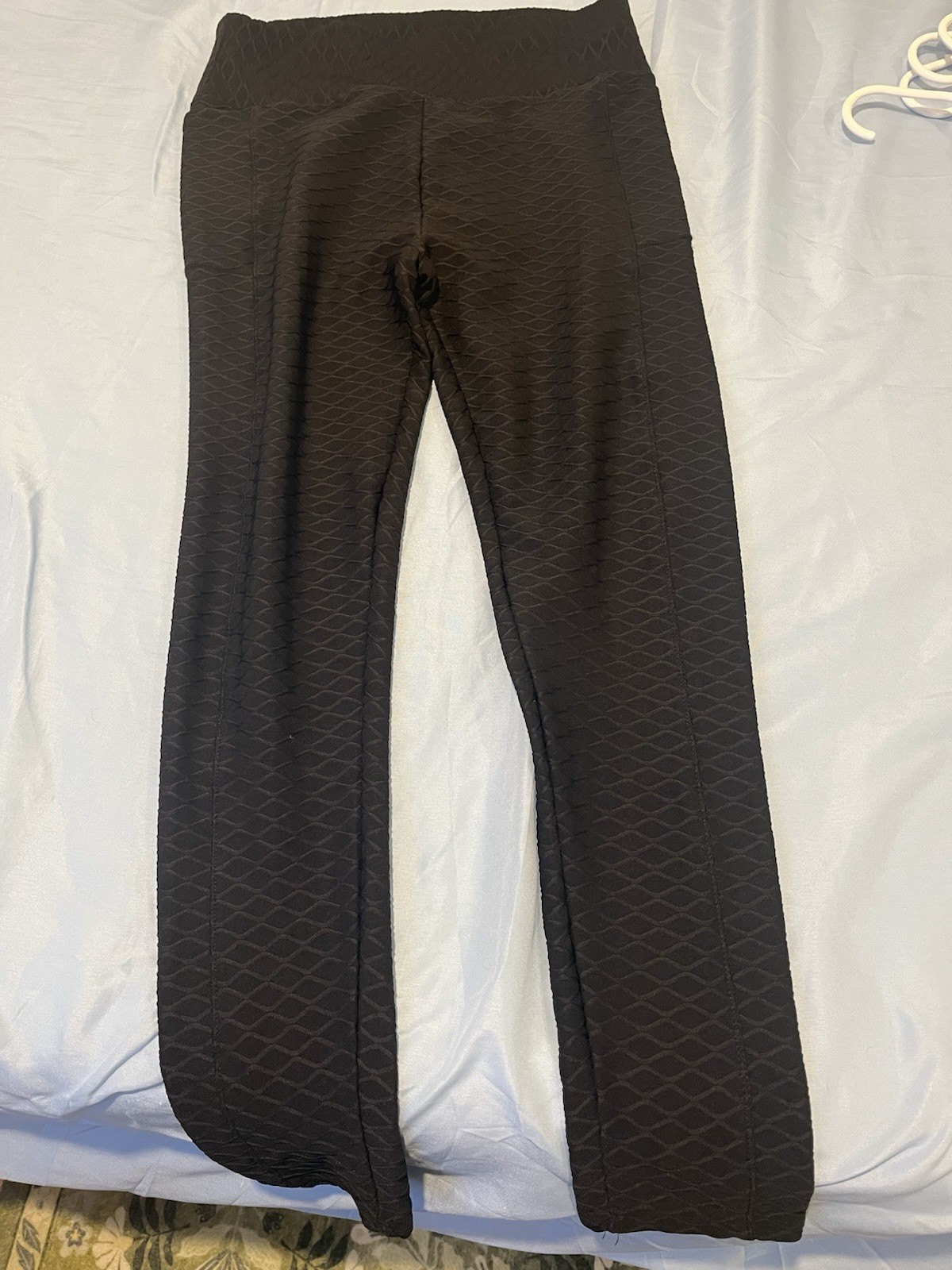 SHOACTIVE Black Textured Compression Leggings Ath… - image 1