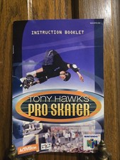 Tony Hawk  s Pro Skater Authentic Nintendo 64 N64 Manual ONLY.