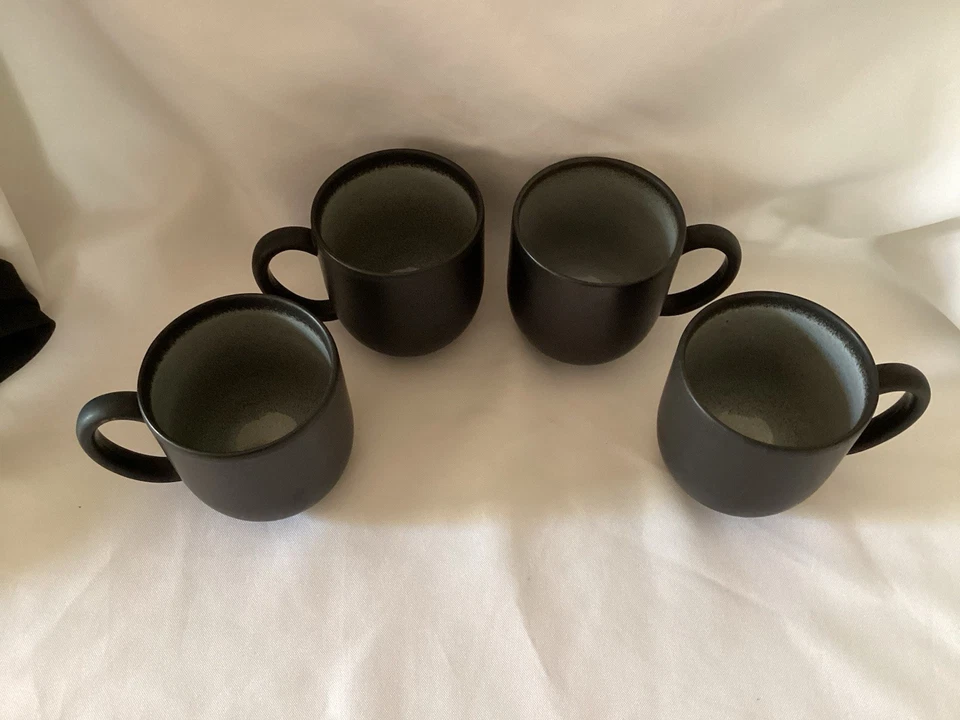 4 JARS “TOURRAN GRIS ECORCE” BLUE/GREY & BLACK MUGS ~ EXCELLENT CONDITION - Image 2 of 4