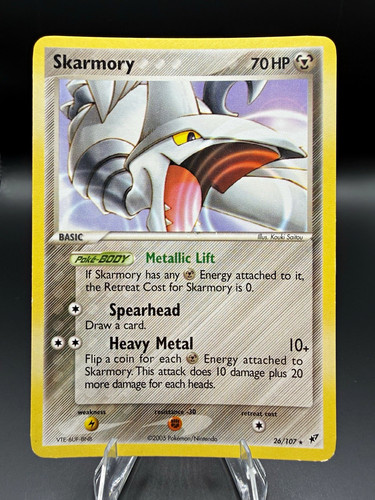 Pokémon TCG- Skarmory 26/107 EX Deoxys 2005, Rare