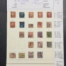 Great Britain Vintage Stamp Collection - Starting at 4% - CV $1,583 - Lot #10491