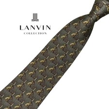 LANVIN Luxury Necktie Tie Ties Mens Unisex ALL SILK 100 Multicolor Gorgeous L235