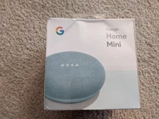Google Home Mini Aqua GA00275-US Smart Speaker with Google Assistant. NEW Sealed