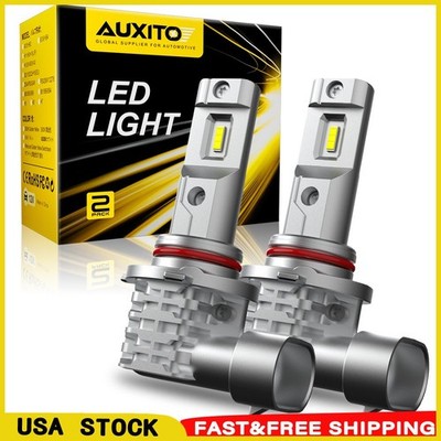 NEW 2X Auxito CSP 9005 LED Headlight Bulb Plug and Play 6500K Cool Super Bright