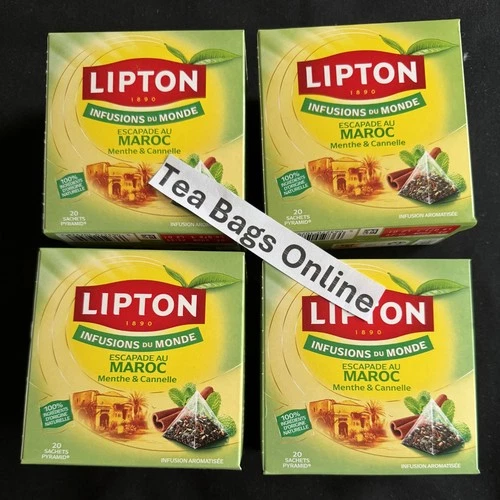 Lipton Morocco Mint & Spices 4 Boxes 0f 20 Supplied (80) Free UK Delivery (008) - Picture 1 of 1