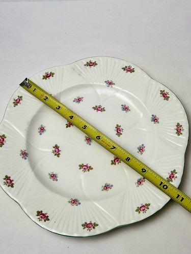 Shelley Dainty Rosebud Dinner Plate 10 7/8"  Ptn# 13426 England - Picture 3 of 4